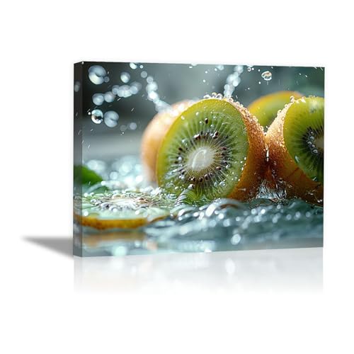 Tableau cuisine fruits modernes pour habiller un grand mur vide de salon