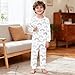 Kids 2-Piece Blank Graphics 𝐏ajamas Set DIY Hand Painted Colorable T-Shirt Pant Funny Cartoon Coloring Home Suit