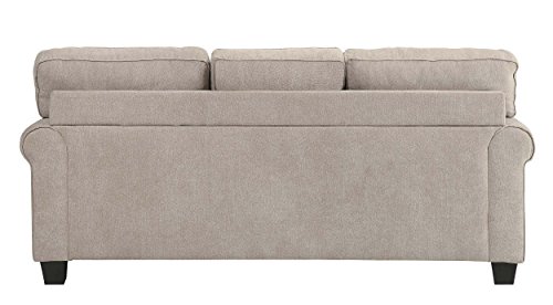 Homelegance Clumber 82" Reversible Sectional With Accent Pillows, Beige #TOP5