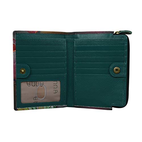 Anna By Anuschka Women's Hand-Painted Genuine Leather Two Fold Clutch Wallet3