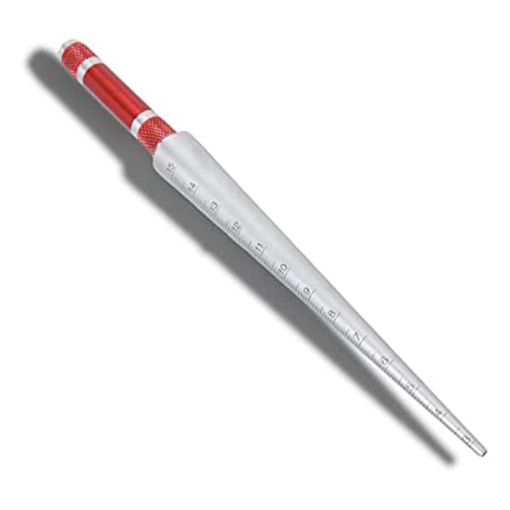 Aisuoka Conical Gauge Taper Welding Feeler Gauge Gage Welding Taper Gage Feeler Depth Ruler Space Hole Measurement Tool 3-15Mm