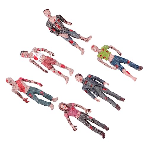 Kisangel Muñeca Zombi Móvil de Plástico para Niños 10 Cm Figura Articulada Miniatura para Decoración de Halloween y Fiestas de Broma Kisangel Muñeca Zombi Móvil de Plástico para Niños 10 Cm Figura Articulada Miniatura para Decoración de Halloween y Fiestas de Broma