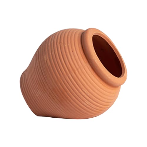 ANMOO Ceramic Jar Aquarium Decor, Betta Breeding Cave & Shrimp Hideout for Rest and Spawning, Fish Tank Ornament for Small Fish, Shrimps