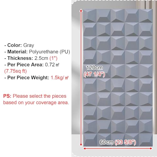 Paneles de pared geometricos 3D impermeables para renovar la decoracion de la sala de estar y dormitorio 7