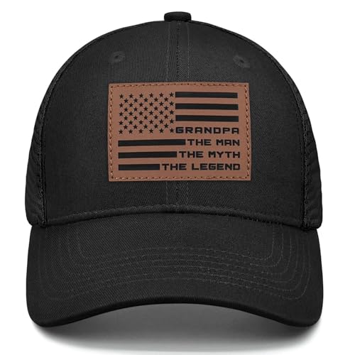 Image of Grandpa Hats for Men, Birthday Gifts for Grandpa, Gift from Grandkids, Funny Trucker Hat Baseball Cap