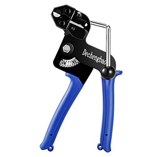 Pistola para bridas de cables de metal, Dechengbao Pistola para bridas de cables de acero inoxidable y herramienta para bridas de cables de metal, herramienta para bridas de cables de acero inoxidable