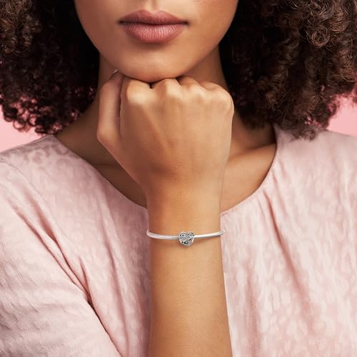 PANDORA Family Heart Charm - Compatible Moments - Jewelry for Women - Gift for Her - Made with Sterling Silver - With Gift Box3