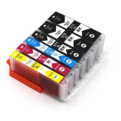 Bergsan 6 Druckerpatronen kompatibel mit Canon PGI-570 CLI-571 XL Cover