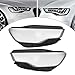 CHUNILLE Pair Headlight Lens Covers Clear Compatible with 2011 2012 2013 2014 2015 Audi A6 C7 4G0941043E, 4G0941005B, 4G0941044E, 4G0941044B