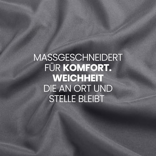 Utopia Bedding - Spannbettlaken 180x200cm - Grau - Oeko-Tex Zertifiziertes Gebürstete Polyester-Mikrofaser Spannbetttuch - 35 cm Tiefe Tasche