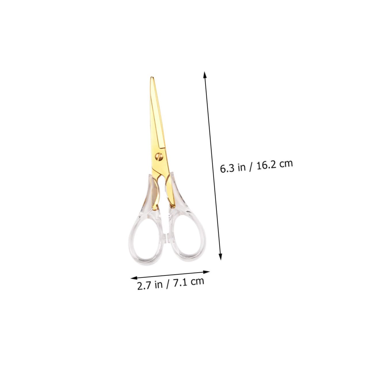 SHINEOFI 2pezzi Forbici Da Cucito Multifunzione Inossidabile Con Manico Trasparente Per Ufficio e Hobby Creativi Per Tessuti e Filo Colore Casual Variabile