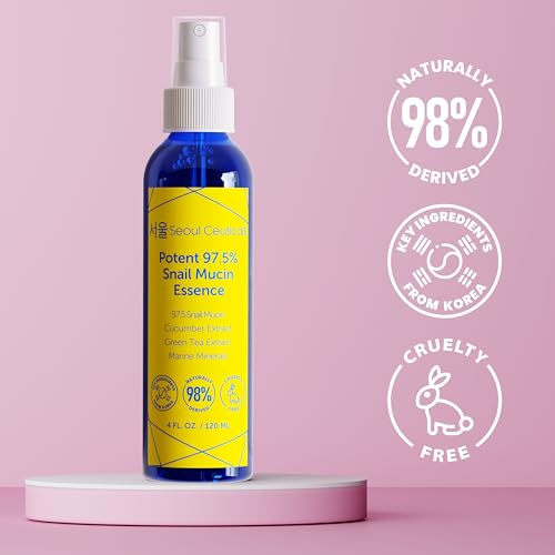 Seoulceuticals SC-SME-V Korean Face Mist 97.5% Snail Mucin Essence - K Beauty Skincare Facial Spray - Cucumber Extract + Marine Minerals + Green Tea + Aloe 4Oz thumb #4