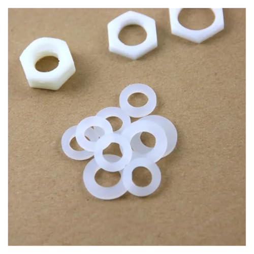 5 PZ 1/8 1/4 3/8 1/2 3/4 Filettatura Femmina Dadi di Plastica Dado di Bloccaggio Esagonale Esterno Dado di Fissaggio Con Anello di Tenuta(M4)