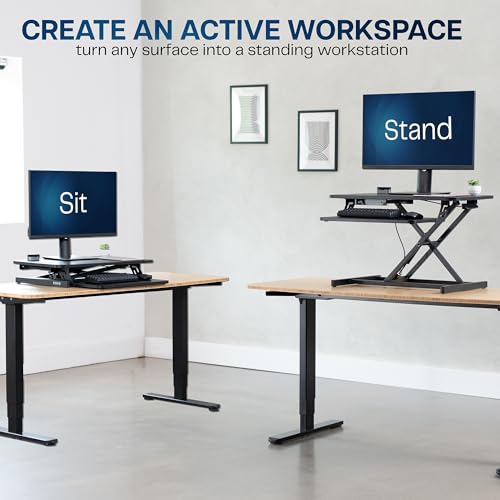 Image of VIVO Black 28 in Standing Desk Converter, DESK-V028S
