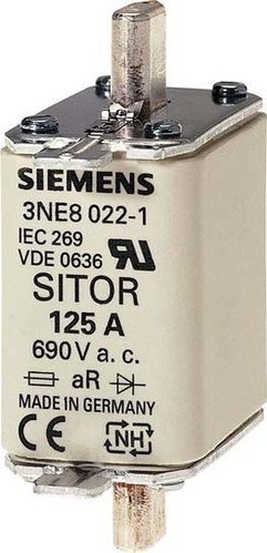 Cartouche fusible SITOR NH00 0 690 V AC détection de front 3NE80201 - vue 2