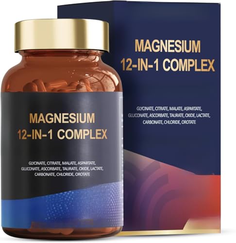 Complexe de magnésium 12 en 1, aide à dormir, favorise le métabolisme énergétique, facilement absorbant