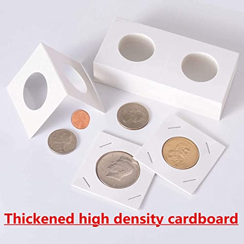 Ettonsun 600 Pcs Cardboard Coin Holder Flips 2X2, 12 Sizes For Collectors Coin Collection Supplies In Coin Album Coin Display Book Protector Fit For 17.5Cm To 40Cm Penny,Quarters,Tokens,Medallions #TOP6