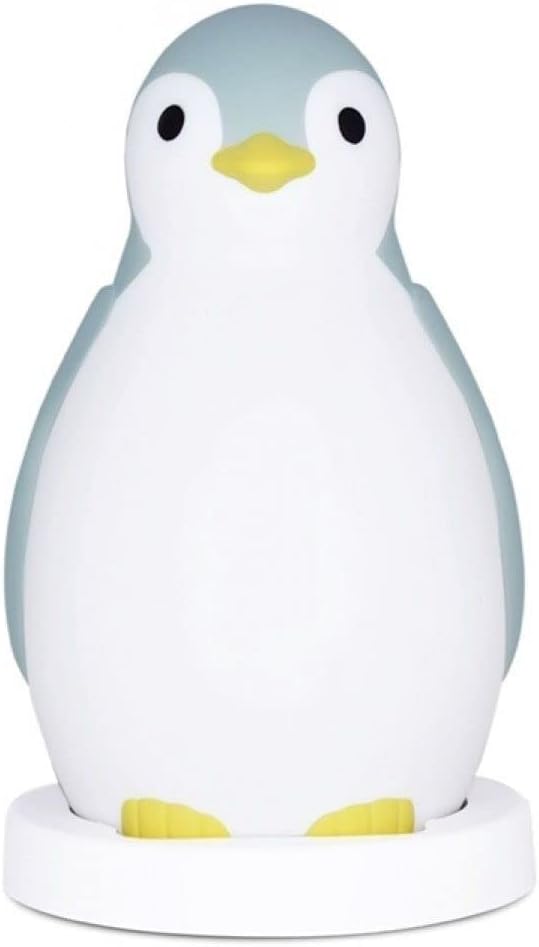 Zazu Pam The Penguin Children's Sleeptrainer Clock and Night Light with Wireless Speaker - Blue