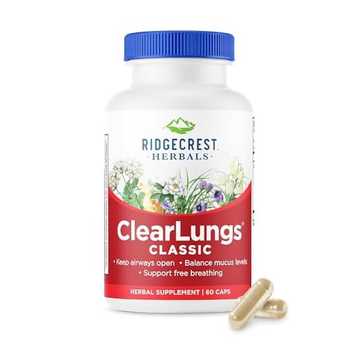 RidgeCrest Herbals ClearLungs, Chinese Herbal Formula, 60 Vegetarian Capsules