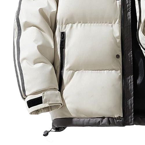 Doudoune homme à capuche imperméable veste chaude hiver