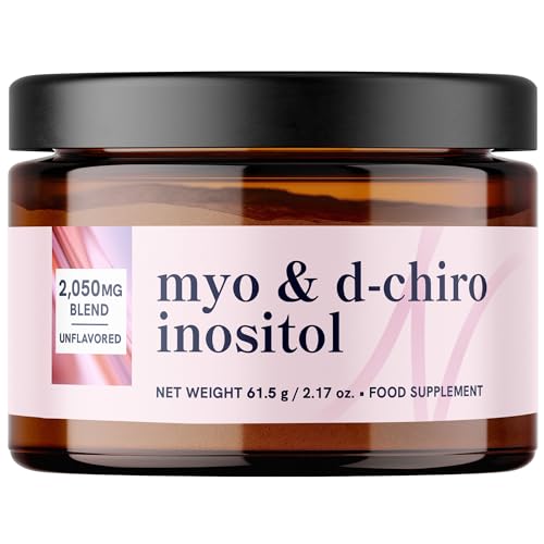 Inositol Powder | Menstrual Cycle Regularity & Ovarian Health Support | Myo-Inositol & D-Chiro for Hormone Balance for Women | Myo Inositol D Chiro Inositol Supplement | 30 Servings, 2.17 oz.