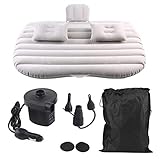 【Ce que vous obtenez 】 Le paquet comprend 1 x matelas gonflable de voiture, 2 x coussins de nuque gonflables, 1 x pompe à air électrique, 1 x kit de réparation, 1 x sac de rangement. Si vous avez des problèmes avec le matelas gonflable de voiture portable, n'hésitez pas à nous contacter. Nous sommes heureux de vous aider