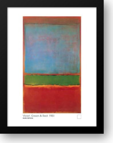 Violet, Green and Red, 1951 28x36 Framed Art Print by Rothko, Mark