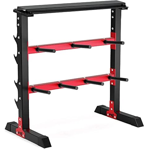 Hop-Sport Hantelständer Hantelscheiben-Ständer Ablage für Gewichte, Langhanteln und Kurzhanteln HS-1007A Cover