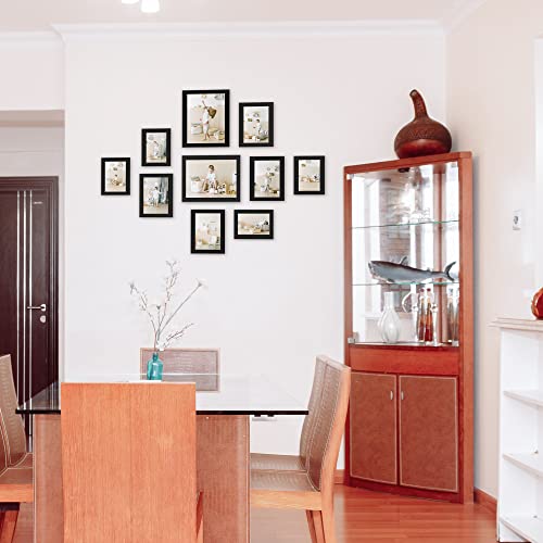 Hello Laura Picture Frame Set For Wall - 10 Pieces Black Picture Frame Sets For 4X6 5X7 8X10 Photos Frames Collage Wall Decor Durable Mdf Frames Set For Home Living Room Bedroom #TOP2