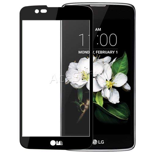 [LG K7 Screen Protector] Premium Real Anti-Scratch Shockproof 2.5D Rounded Edges Tempered Glass Screen Protector Film [Easy to Install] Compatible with LG K7 MS330 MetroPCS Smartphone