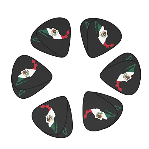 Lot de 12 médiators pour guitare basse électrique et acoustique Motif drapeau du Mexique - Les Beatles, Paul McCartney, John Lennon, RIngo Starr, George Harrison Lot de 12 médiators pour guitare basse électrique et acoustique Motif drapeau du Mexique – Image 3