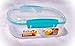 Sistema Bake It Food Storage for Baking Ingredients (Aqua, Split Toppings Container- 2.6 Cups)