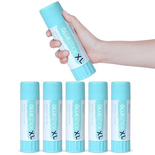 Darice Giant Glue Sticks, Large 115-gram/4.05oz Jumbo XL Glue Stick - Washable, Non-Toxic - Classroom School Supplies - 6 Pack