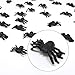 Mini Spiders Plastic Table Sprinkles - Realistic Fake Bugs Spider For Halloween Decorations and Favors - 144 Pieces