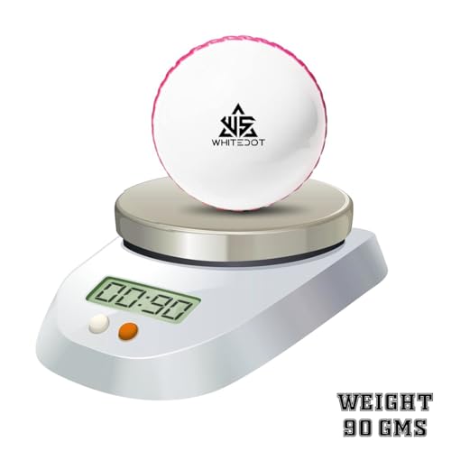 Image of Whitedot Synthetic Rubber Practice Cricket Ball /Wind Balls (90 GMS) for - Indoor & Outdoor Street & Beach Cricket (Pack of 6) (White)