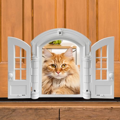Chatière de porte intérieure rétro pour chat et maison - 3
