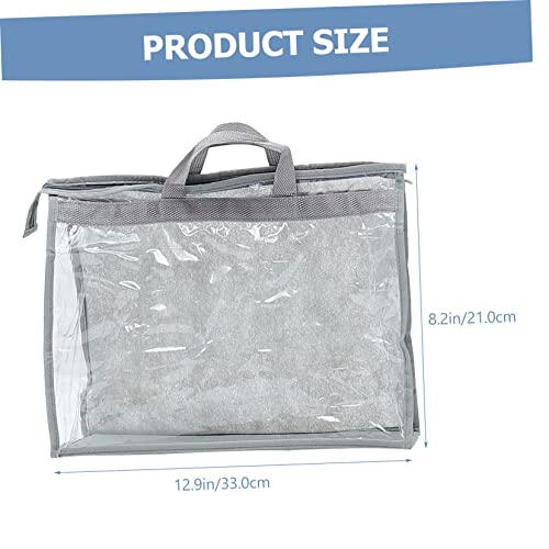 FAVOMOTO Bolsa de armazenamento transparente com 12 peças, bolsa de armazenamento para pendurar, bol