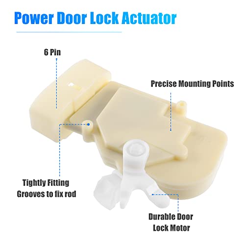 Image of X AUTOHAUX Front Right Side Door Lock Actuator Motor for Lexus RX300 Base 3.0L V6 - Gas 1999-2003 69030-48020
