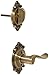 Schlage Lock Company F94ACC609BRKRH Accent Lever Right Handed Dummy Interior Pack with Deadbo, Antique Brass