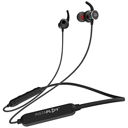 Instaplay Powerbuds Wireless Bluetooth In Ear Neckband Earphone With Mic (Black)