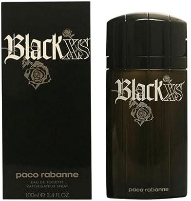 Paco Rabanne Black XS for Men Eau de Toilette Spray, Oriental, 3.4 Oz