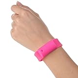 Little Viper Pepper Spray Bracelet, Adjustable Silicone Band- Pink, Lightweight, Discreet and Easy Access For Quick Response to Attack, Contains 3-6 Bursts of 10% OC, Cannot Ship to MA or NY