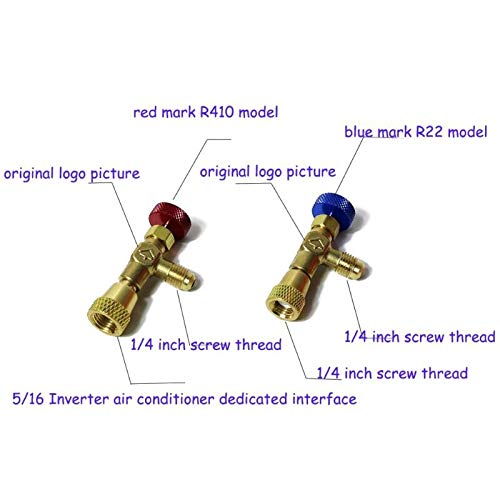 2Pcs Valve R410A R22 Air Conditioning Quick Coupler Connector miniatura 2