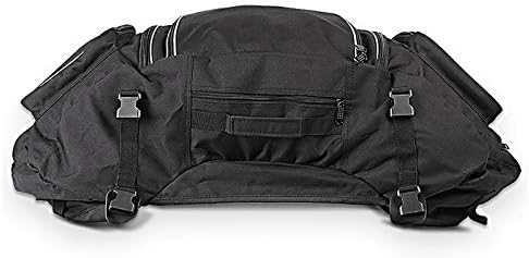Anba view of the Bagtecs X50 seat bag, showing attachment points and base structure.