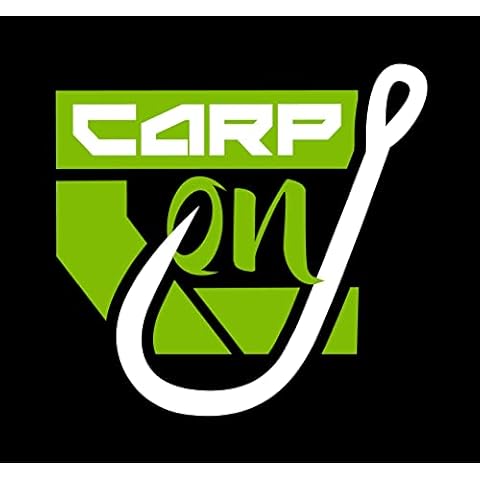 Carp On Curved Shank Fishing Hooks, Size 6 or 8 Cover