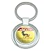 Personalized Custom My Pets are Home Alone 3 Lines of Text Keychain Classy Round Chrome Plated Metal