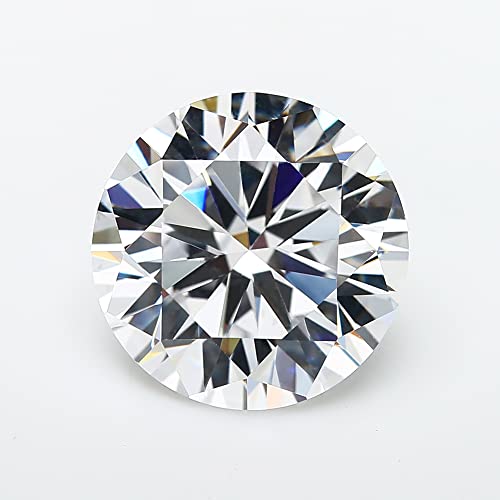 50Pcs 8.0Mm 5A Round Machine Cut White Cubic Zirconia Stone Loose Cz Stones Jiangyuangems (8.0Mm 50Pcs) #TOP1