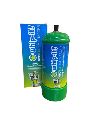Whip-It! The Orignal Premium N2O - Nitrous Oxide - Pure Culinary Gas 350g Cylinder/Tank Cream