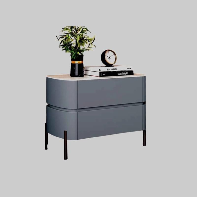 Neo Front Nightstand Modern Wood Bedside Table with Storage Drawer, Side End Table for Bedroom, Living Room, Office DB-88