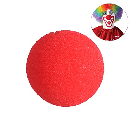 Tinksky Foam Clown Nose One Size Red Nose Clown for Halloween Masquerade Cospaly